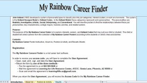 My Rainbow Career Finder My Rainbow Career Finder
