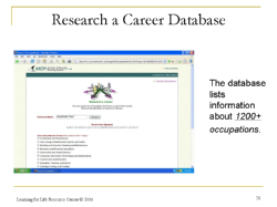 research careers